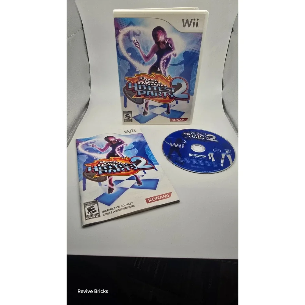 Dance Dance Revolution: Hottest Party 2 (Nintendo Wii, 2008) CIB Complete Tested
